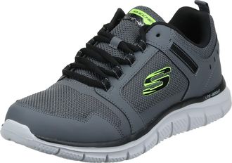 Skechers Men Track Knockhill Sneakers, Black, 12 UK