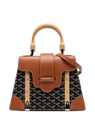 Goyard 2017 Goyardine Saigon Structured PM satchel - Zwart