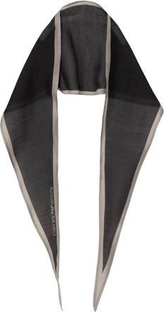 Emporio Armani Asymmetrische Sjaal - Dames - Sjaals - Zwart - ONE Size - Accessoires