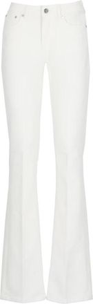 Dondup Flared Jeans - Dames - Flared Jeans - Wit - W30 - Katoen - Jeans