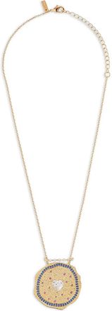 Mya Bay heart-motif necklace - women - 24kt Gold Plated Brass/glass - One Size