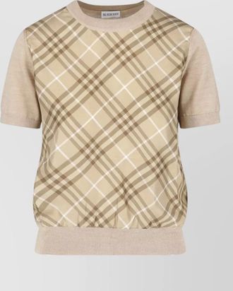 Burberry wool silk crewneck t-shirt