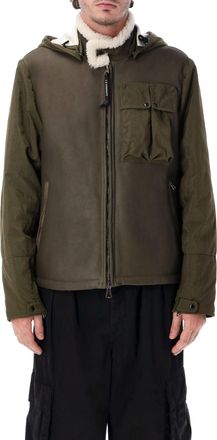 C.P. Company Boxy Shearling Hooded Jacket