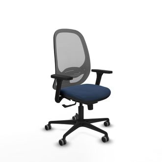 Piqueras y Crespo Silla De Oficina Piqueras Y Crespo Cilanco Gris Azul Ergon&oacute;mica