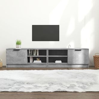 Berkfield Home TV Cabinets 2 pcs Concrete Grey 80x35x36.5 cm Engineered Wood