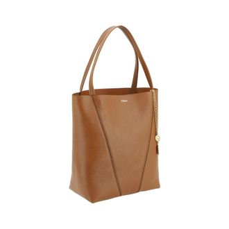 Chlo&eacute; Womens Brown Calf Leather Bos Taurus Shoulder Bag