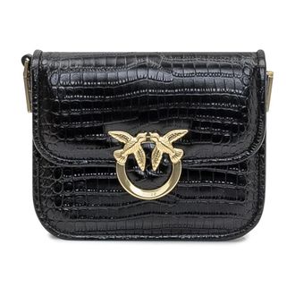 Pinko Shoulder Bags, female, Black, Size: ONE SIZE Love Bag