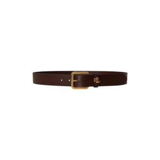 Ralph Lauren Cintura Lauren in pelle - - Accessories - Donna - Marrone - S