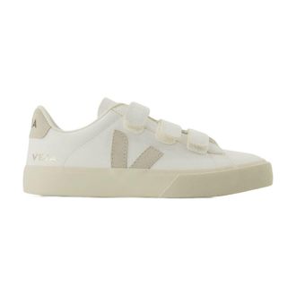 Veja Recife Logo Sneakers Veja Wit/Beige Leer
