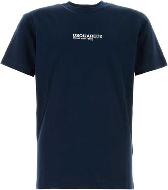 Dsquared2 Navy blue cotton t-shirt