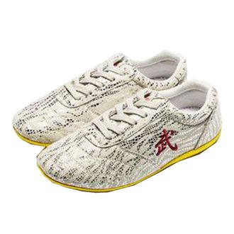 Generic Taekwondo Shoes Lightweight Sport Boxing Kung Fu Taichi for Men and Women(White,10.5 UK Child)