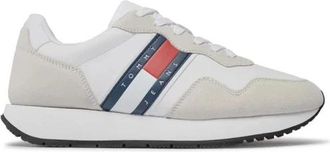 Tommy Jeans Moderne Runner Sneakers - Heren - Sneakers - Wit - 40 EU - Su&egrave;de - Schoenen