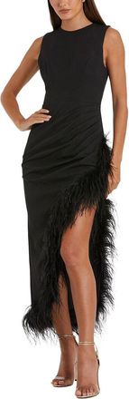 Mac Duggal Sleeveless Faux Wrap Dress
