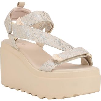 Guess Ocilia Platform Sandal in Medium Natural at Nordstrom Rack, Size 8.5