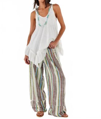 Free People Chambers Laid Back Pant In Stripe