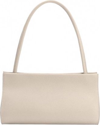 Melie Bianco Womens Ryleigh Recycled Vegan Leather Shoulder Bag In Bone