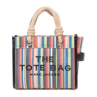 Marc Jacobs Tote Bags, female, Multicolor, Size: ONE SIZE The Stripe Mesh Small Tote Bag
