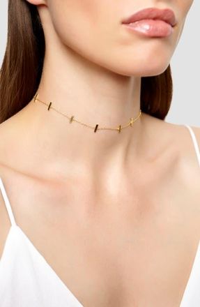 Argento Vivo Bar Station Chain Choker in Gold at Nordstrom