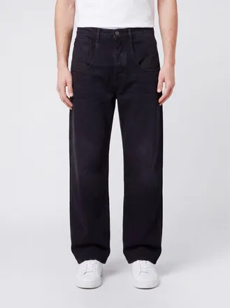 Maison Margiela Jeans straight fit in denim di cotone a vita media