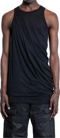 Rick Owens Sleeveless Tops, male, Black, M, Anthem Tank