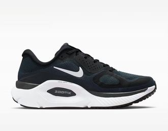 Nike Womens Structure Plus Running Shoes In Black Anthracite White