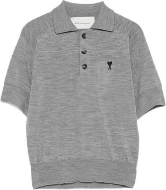 Ami Logo-embroidered Polo Shirt