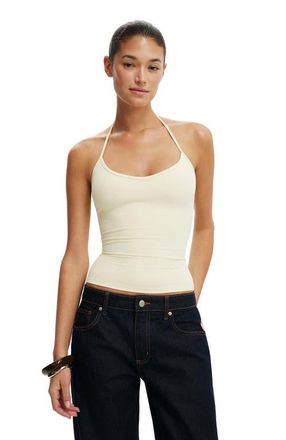 Cotton On Womens Hold Me Tie Halter in Vanilla Glow at Nordstrom, Size Xx-Small