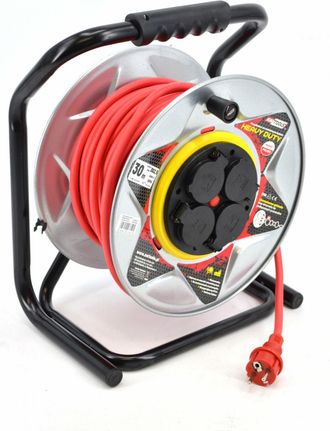 OEM Awtools Extensi&oacute;n De Tambor De Metal 30 M 3 X 2,5 Mm Rojo Melocot&oacute;n Duty 16 A/3680 W/ip44