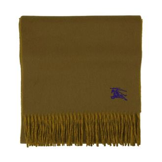 Burberry Winter Scarves, unisex, Green, Size: ONE SIZE Equestrian Knight Scarf