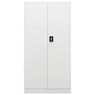 Berkfield Home Locker Cabinet White 90x40x180 cm Steel | Size: 90 x 40 x 180 cm
