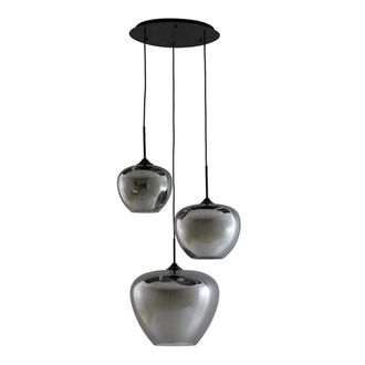 Light & Living L&aacute;mpara Colgante - Mayson - Negro - Vidrio - Light&living