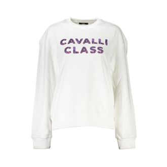 Cavalli Witte Dames Trui Chic Comfort - Dames - Sweatshirts - Wit - S - Hoodies & sweatvesten
