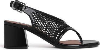 Alaia Black Woven Heels