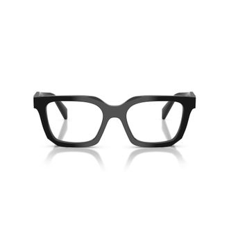 Prada 0pr C08v Rectangular Black Acetate Eyeglasses