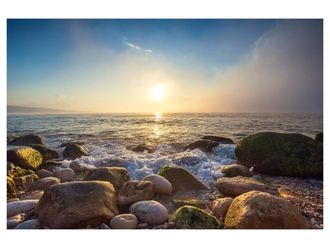 Schubiger M&ouml;bel Digitaldruck auf Acrylglas Sonnenuntergang am Steinigen Meer