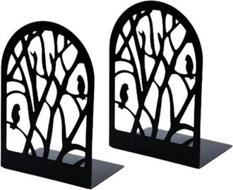 OEM Juego De 2 Sujetalibros, Sujetalibros Decorativos De Hierro En Forma De L, Antideslizantes Y Resistentes A La Corrosi&oacute;n, 18 X 15,2 X 12,7 Cm