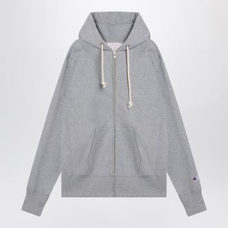 Champion Light Grey Cotton Hoodie