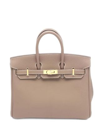 Herm&egrave;s 2020 Birkin 25 leather handbag - Neutrals