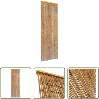 vidaXL vidaXL Bamb&ugrave; - Tenda Antimosche per Porte in Bamb&ugrave; 56x185 cm