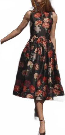 byTiMo Taffeta Midi Dress In Poppy