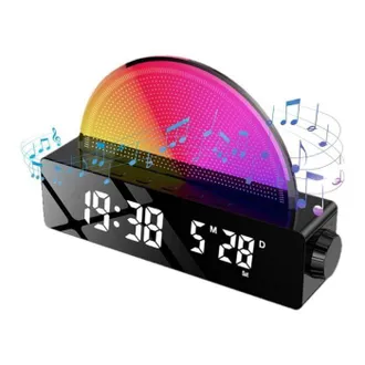 OEM Sveglia Intelligente - Lampada Solare Da Comodino - Bianca - Ricaricabile Tramite Usb - Multicolore