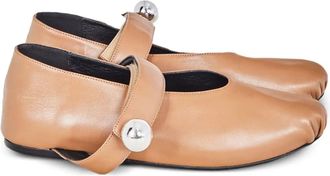 Gloria Coelho Ballerine in pelle - Toni neutri