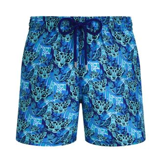 Vilebrequin Badmode, Heren, Blauw, 3Xl, Moorea Tigresa Zwemshorts