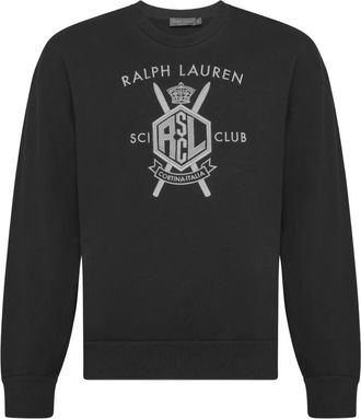 Ralph Lauren Collection Felpa con stampa - Nero