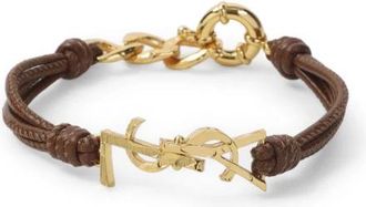Saint Laurent Bracelets, female, Brown, Size: ONE SIZE Multi-strand Cassandre Bracelet