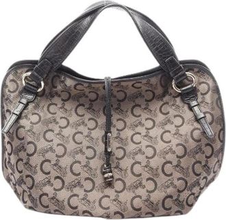 Celine Pre-owned Bittersweet C Sulky Canvas Leather Handbag - Dames - Vintage Schoudertas - Bruin - ONE Size - Leer - Vintage