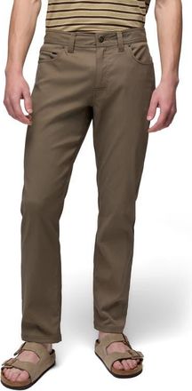 Prana Stretch Zion 5-Pocket Tapered Pants in Mud at Nordstrom, Size 34 X 30