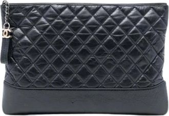 Chanel Pre-owned Clutches, female, Black, Size: ONE SIZE Pre-owned The Gabrielle O-Case