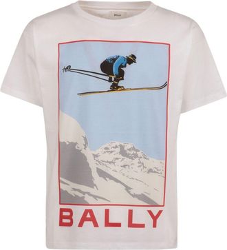 Bally T-shirt con stampa grafica - Bianco