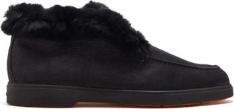 Santoni Desert Boot - Dames - Winterlaarzen - Zwart - 37 EU - Leer - Schoenen